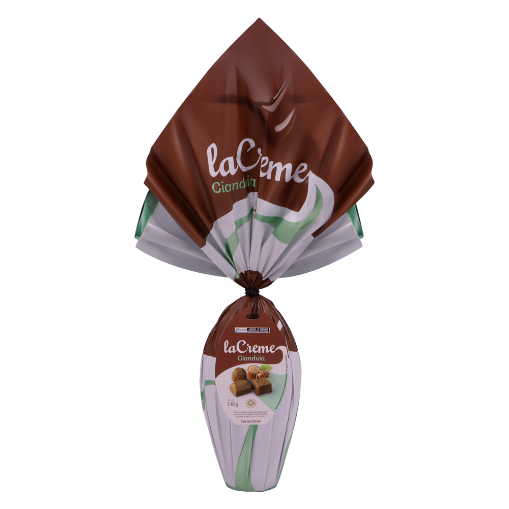 Ovo de P&aacute;scoa laCreme Gianduia 348g, , large. image number 0