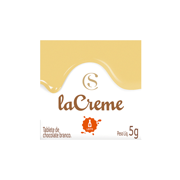 Tablete laCreme de Chocolate Branco 5g