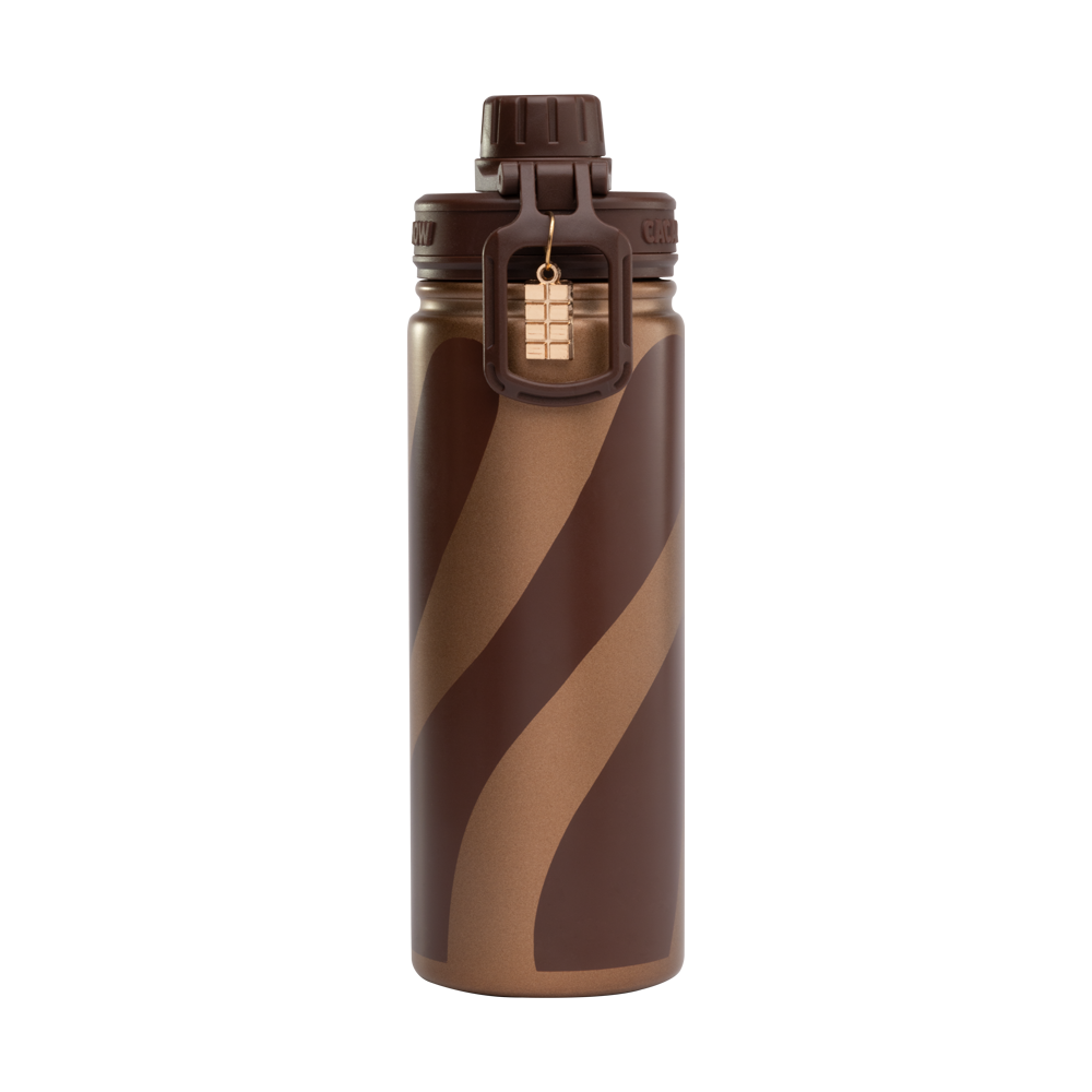 Garrafa T&eacute;rmica Marrom Cacau Show, , large. image number 1